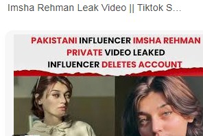 Imsha Rehman takes unique revenge on the accused who leaked her indecent videos